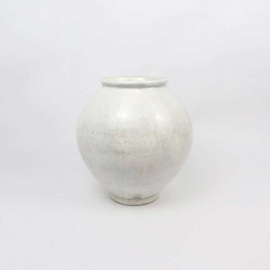 Korean Buncheong Moon Jar, H 6.5"
