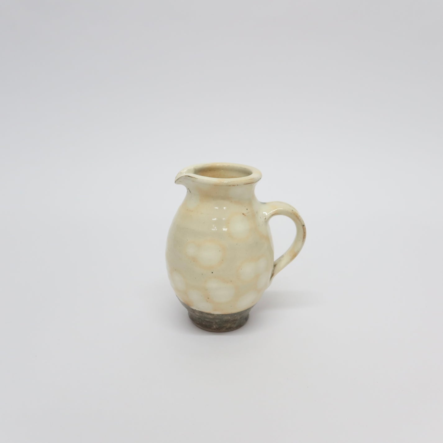 Japanese Shigaraki Ceramic Pitcher, Burnt Orange