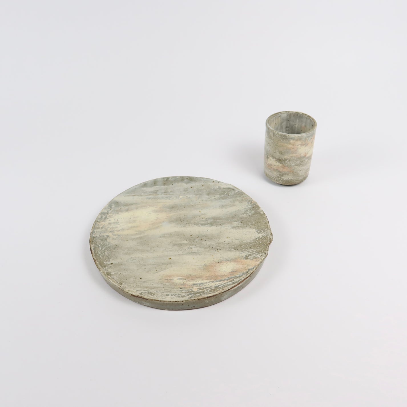 Korean Buncheong Texturized Tea Cup