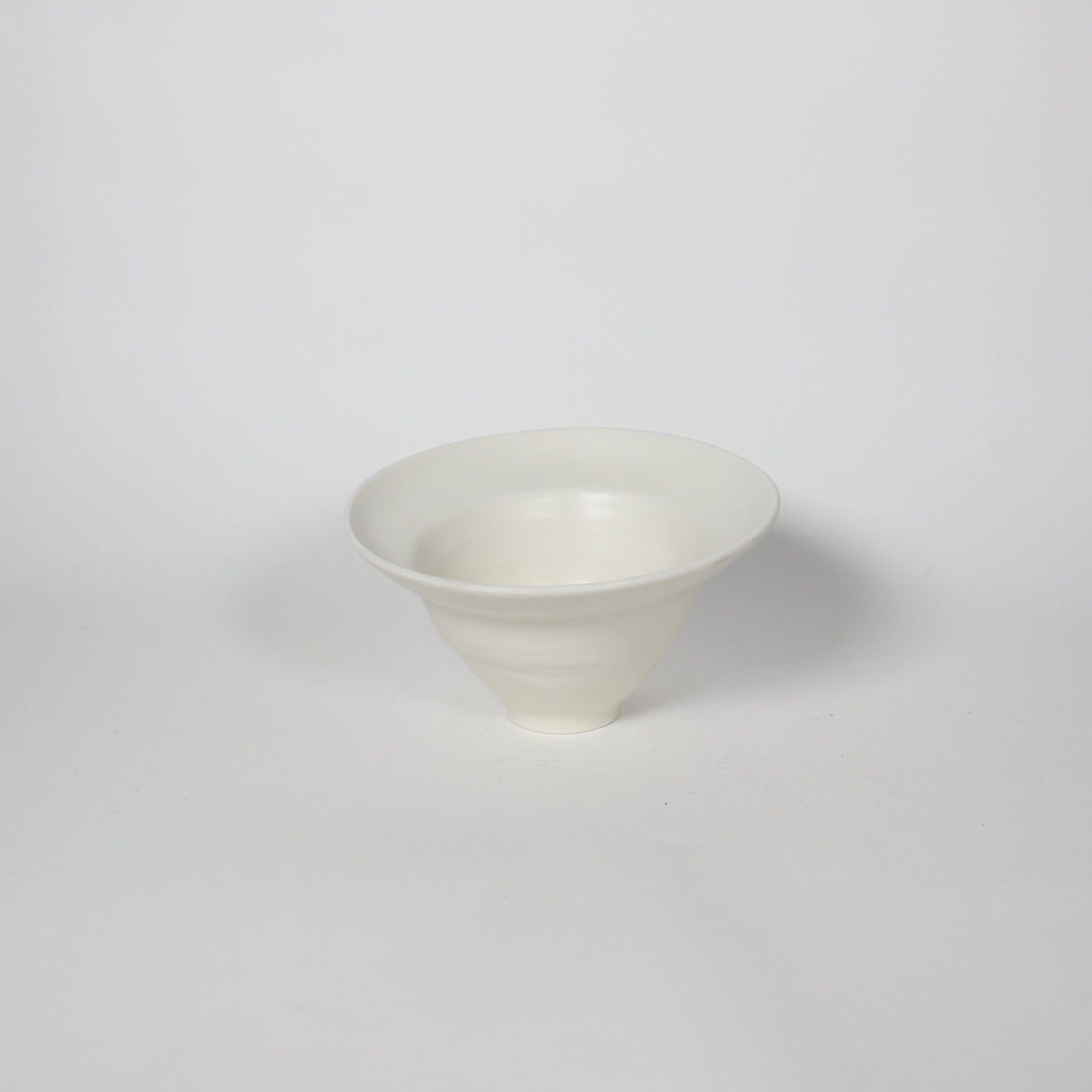 Japanese Ceramic Wabi Bowl, White