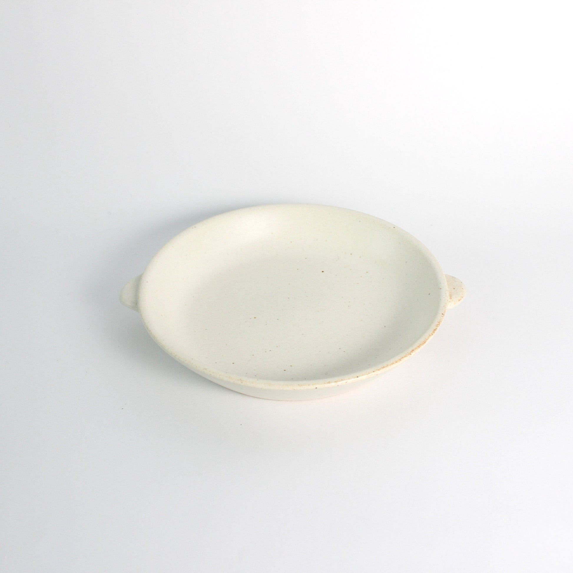 Japanese Minoyaki Ceramic Gratin Bowl, Plate & Mini Plate/Lid/Potholder, Beige