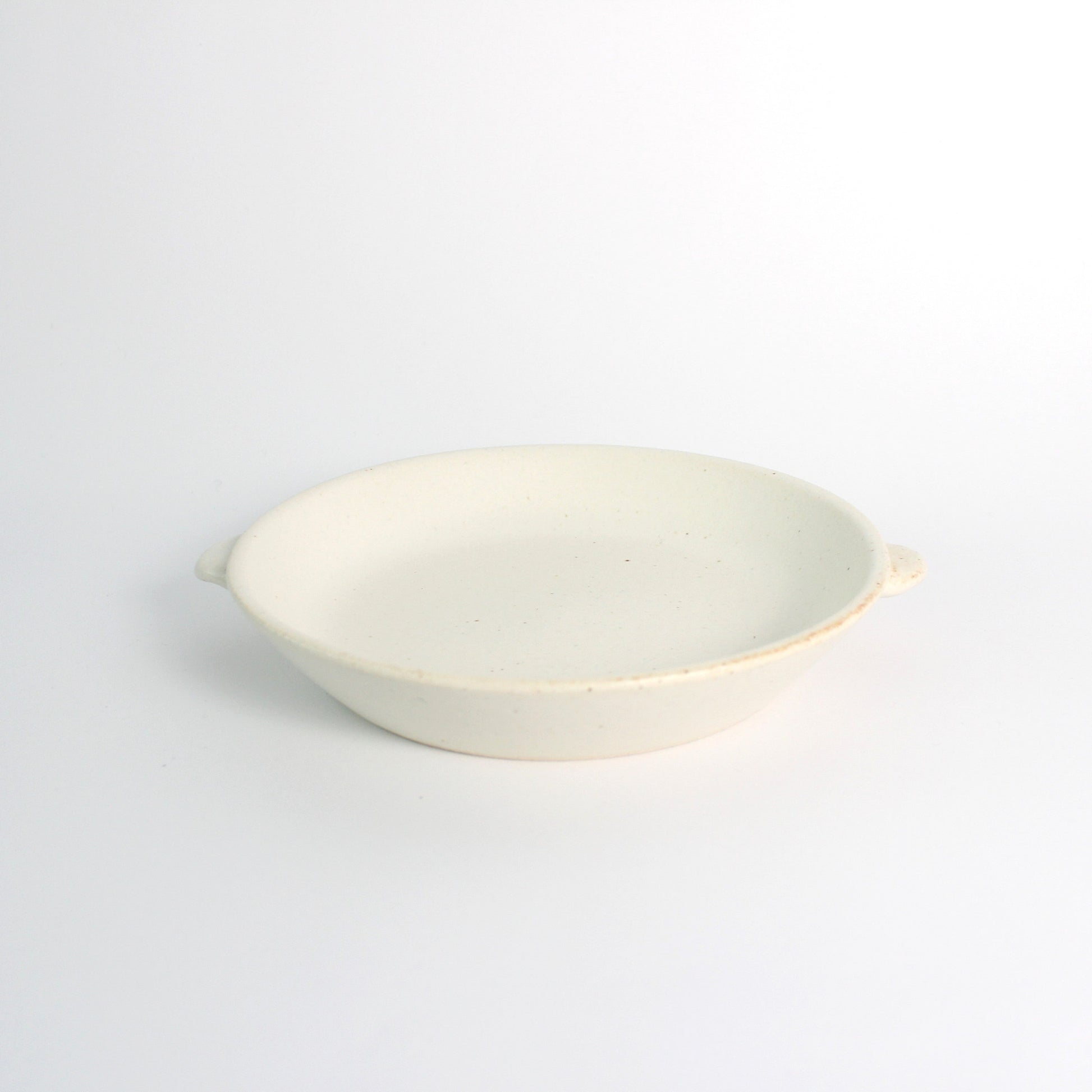 Japanese Minoyaki Ceramic Gratin Bowl, Plate & Mini Plate/Lid/Potholder, Beige