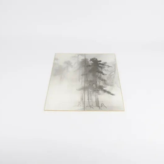 Japanese Collotype Printed Pine Trees Painting by Hasegawa Tōhaku (長谷川 等伯)