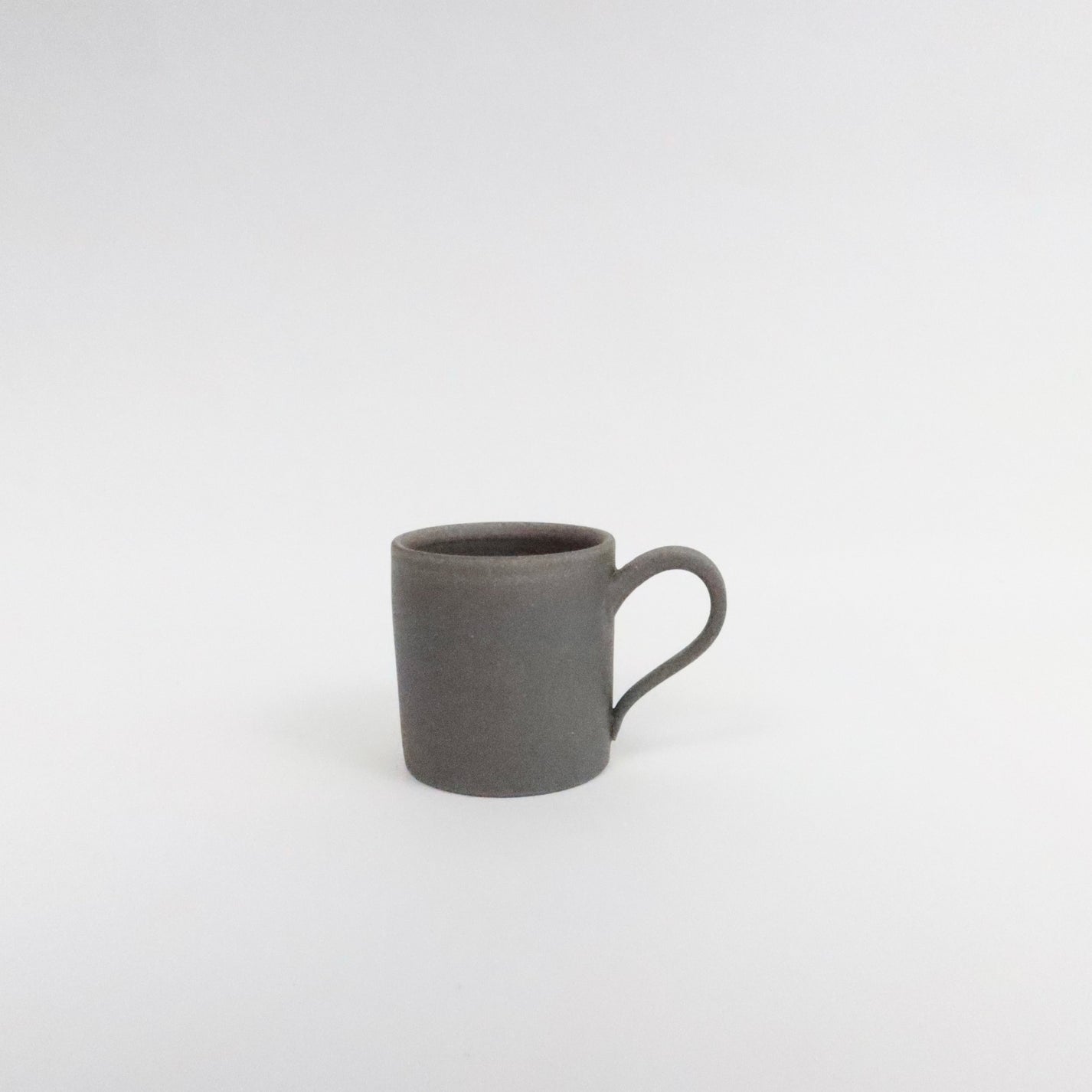 Japanese Tokoname Ceramic Coffee Mug, Dark Brown