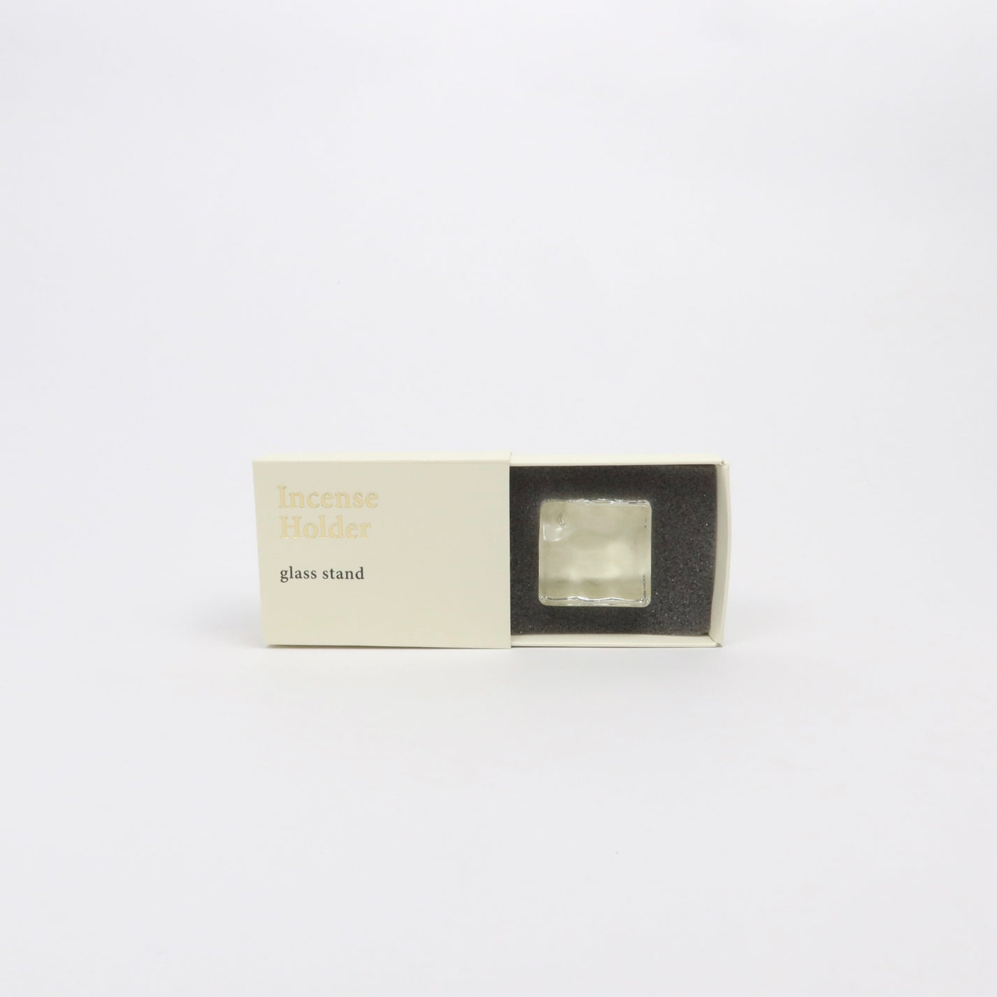 Kousaido's Japanese Glass Incense Holder, Clear