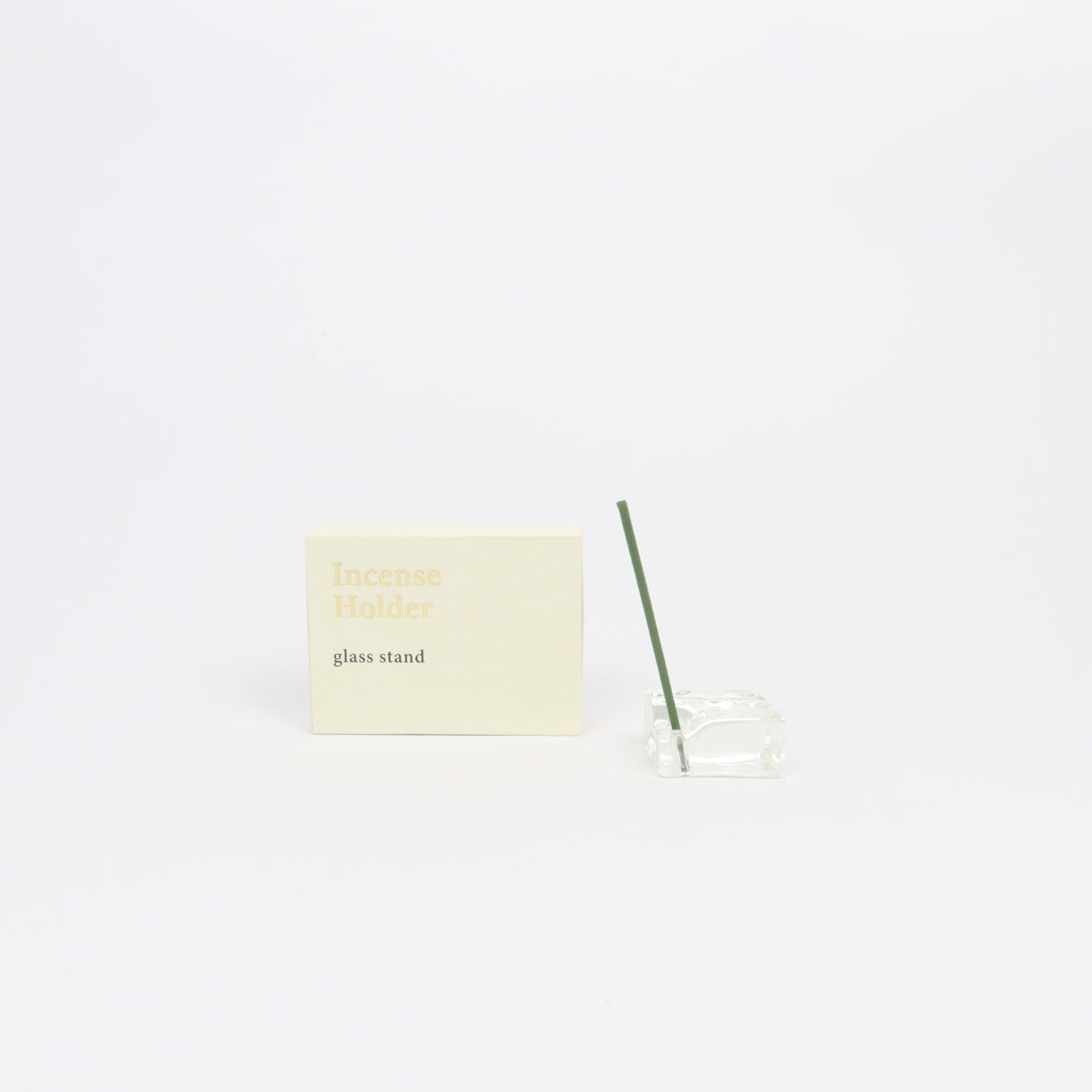 Kousaido's Japanese Glass Incense Holder, Clear