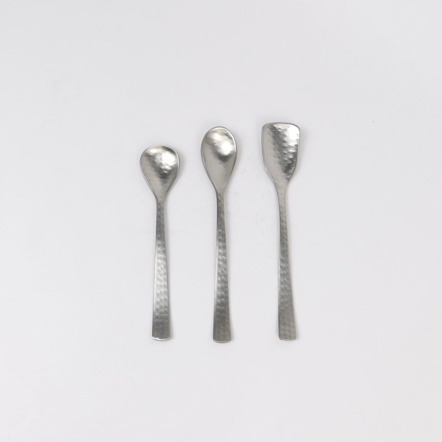 Hammered Stainless Steel Spoon
