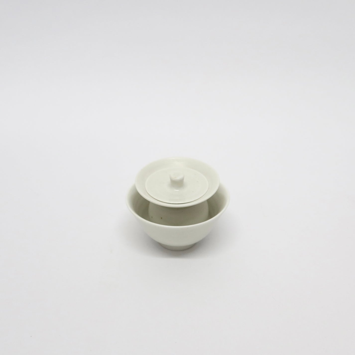 Korean Wood-fired Porcelain Gaiwan Teapot & Cup Set