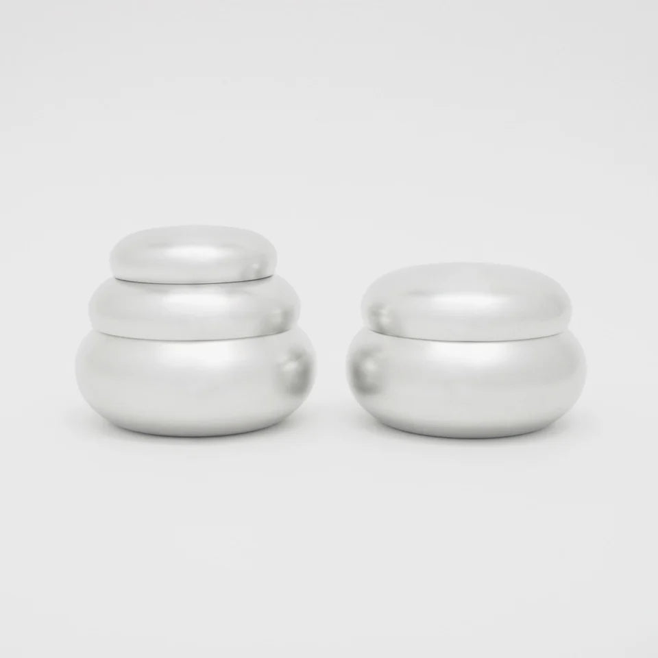 Japanese Stackable Tin Drinkware Set for Sake, 2 Sizes