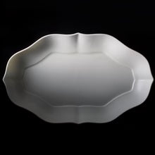 Japanese Tsudoi Long Rinka Flower Bowl, Bluish-White Glaze