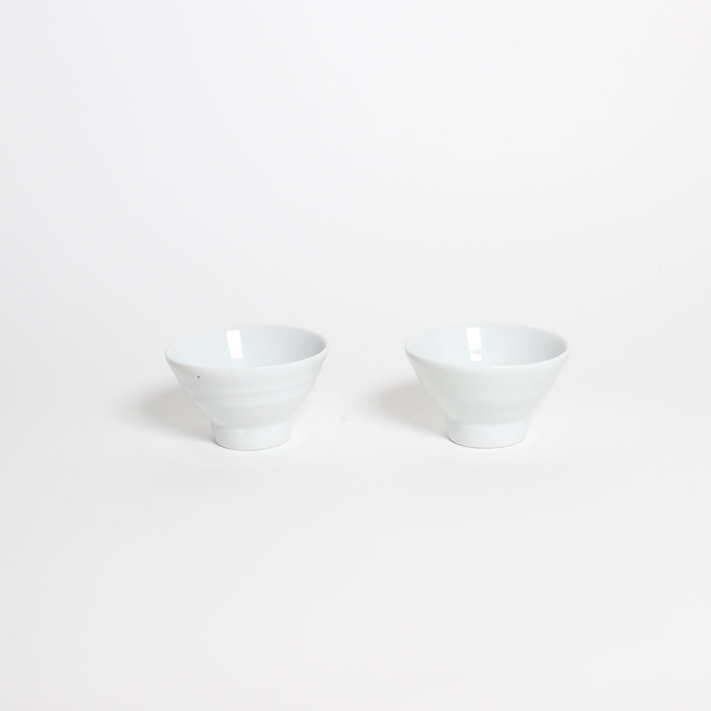 Korean Baekja White Porcelain Tea Cups