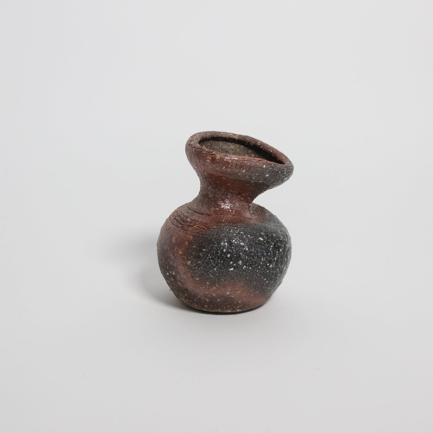 Japanese Shigaraki Ceramic Mini Vase
