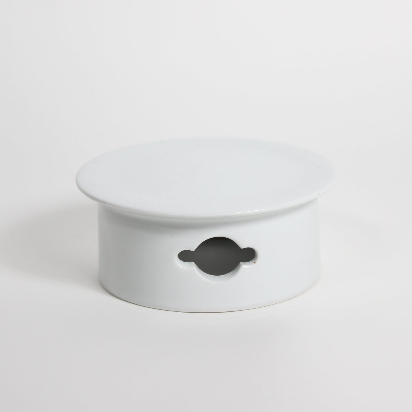 Korean Baekja White Porcelain Highstand Round Plate, S