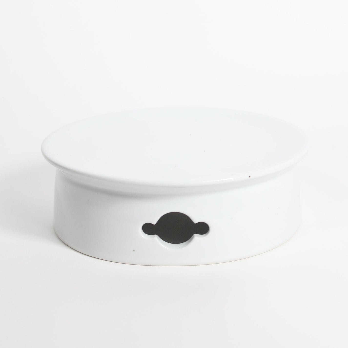 Korean Baekja White Porcelain Highstand Round Plates, L
