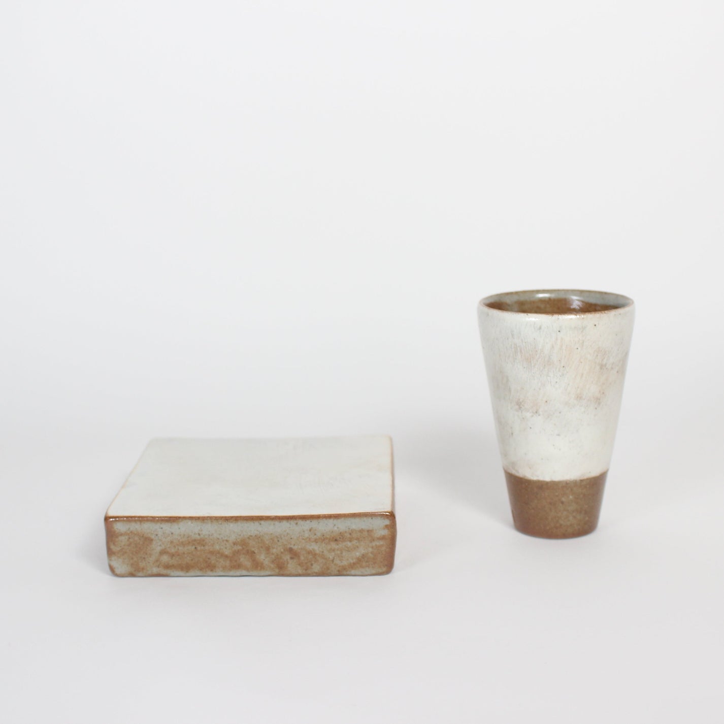 Korean Buncheong Highstand Square Plate