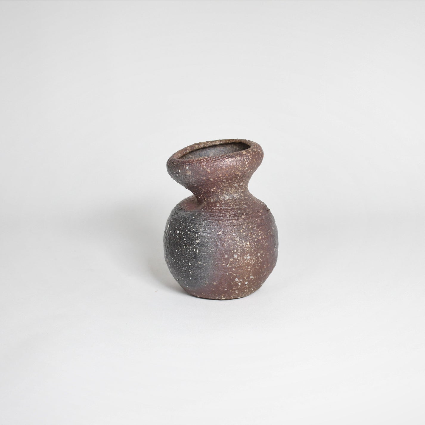 Japanese Shigaraki Ceramic Mini Vase, II