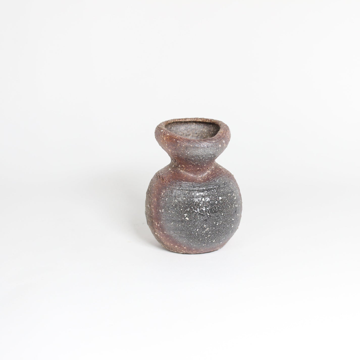 Japanese Shigaraki Ceramic Mini Vase, II