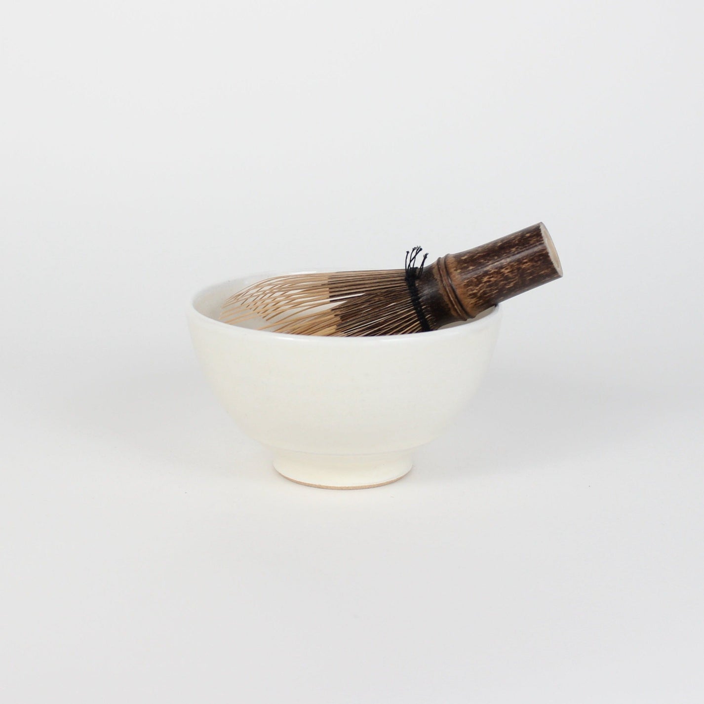 Japanese Porcelain Hime Chawan Tea Bowl, Kohiki White