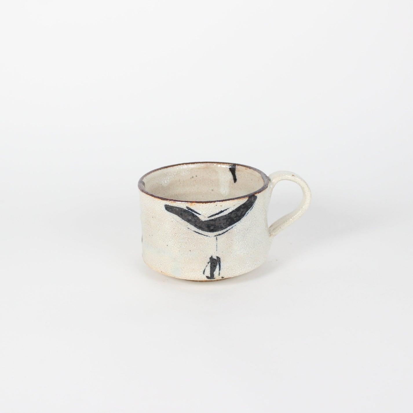 Japanese Gosu Mino-Yaki Ceramic Coffee Mug