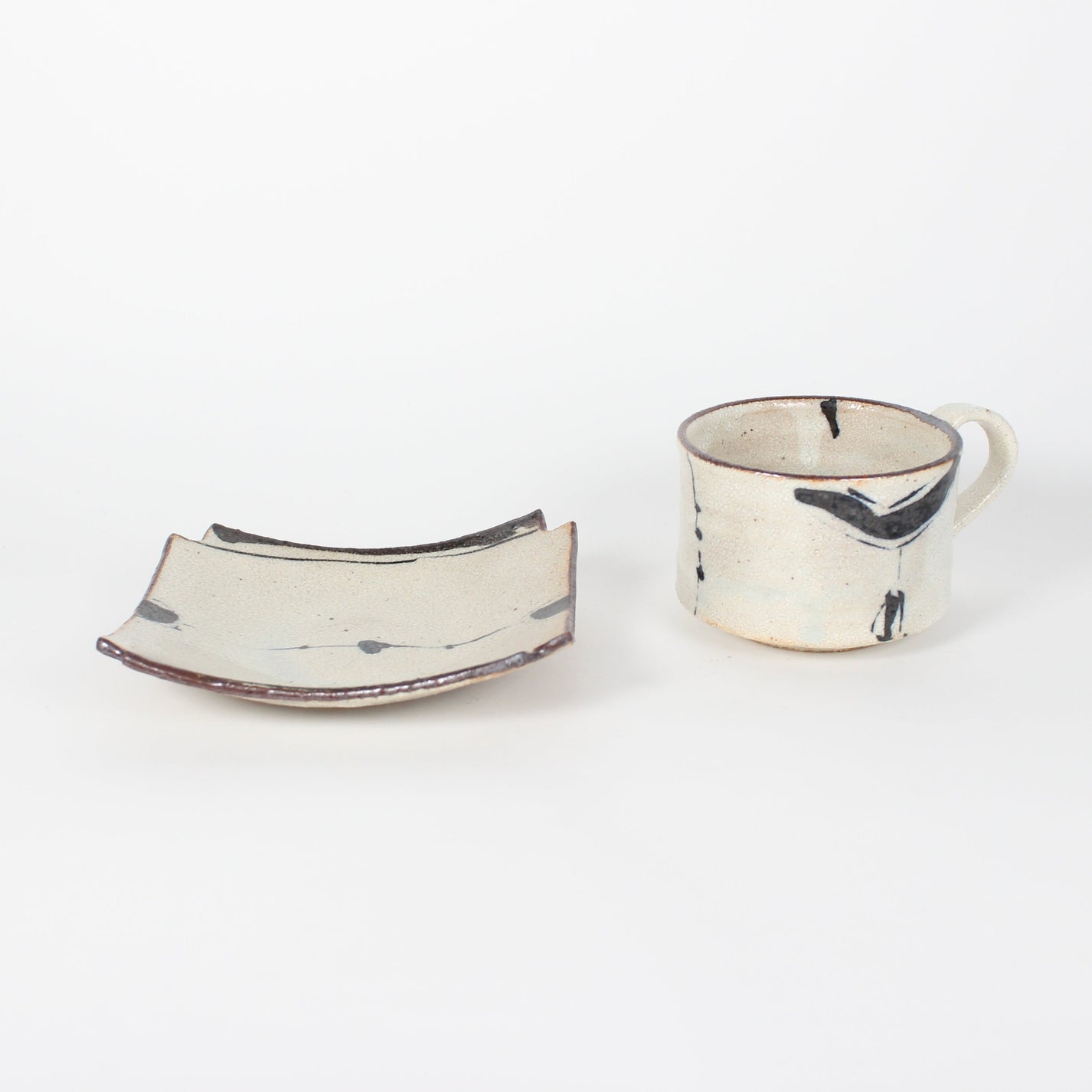 Japanese Gosu Mino-Yaki Ceramic Coffee Mug