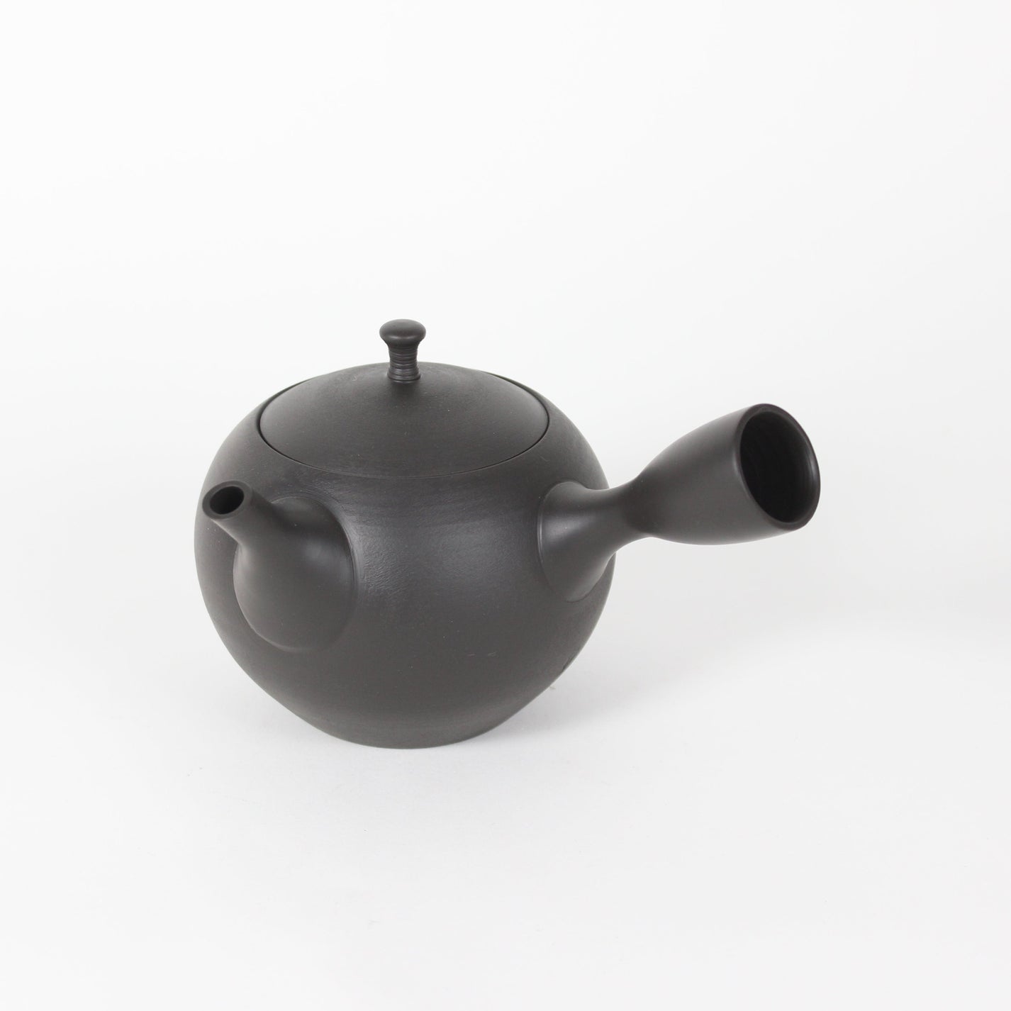 Japanese Tokoname Ceramic Round Kyusu Teapot