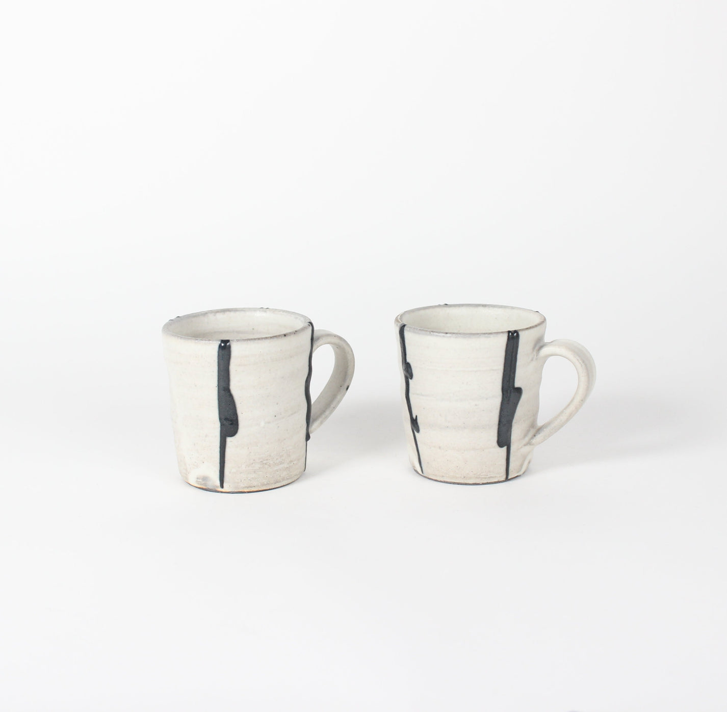Japanese Shigaraki Itchin-Gaki Ceramic Espresso Cups (Set)