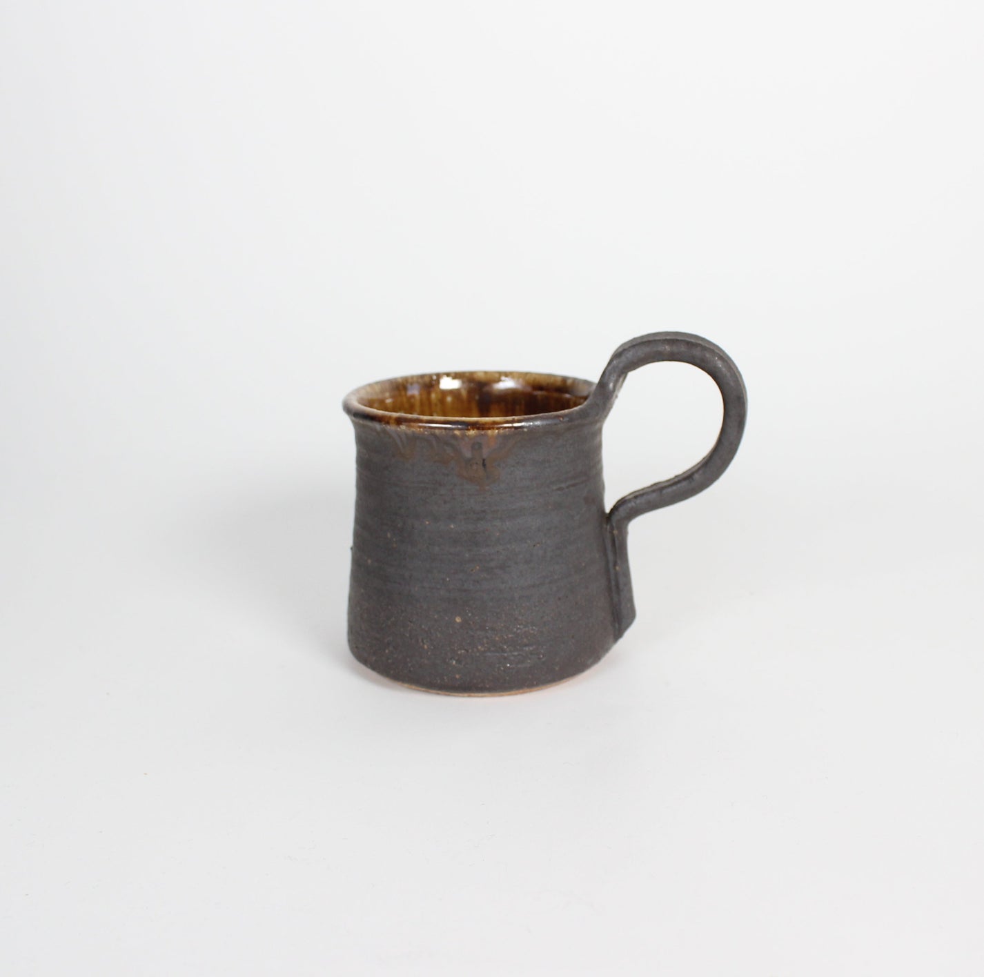 Japanese Shigaraki Ceramic Coffee Mug, Brown