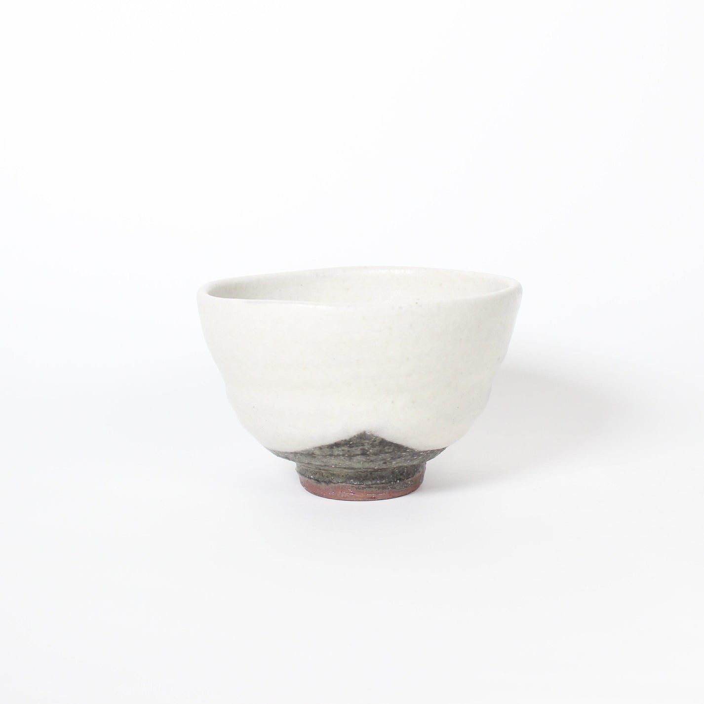 Japanese Shigaraki Ceramic Cloud White Tea Bowl