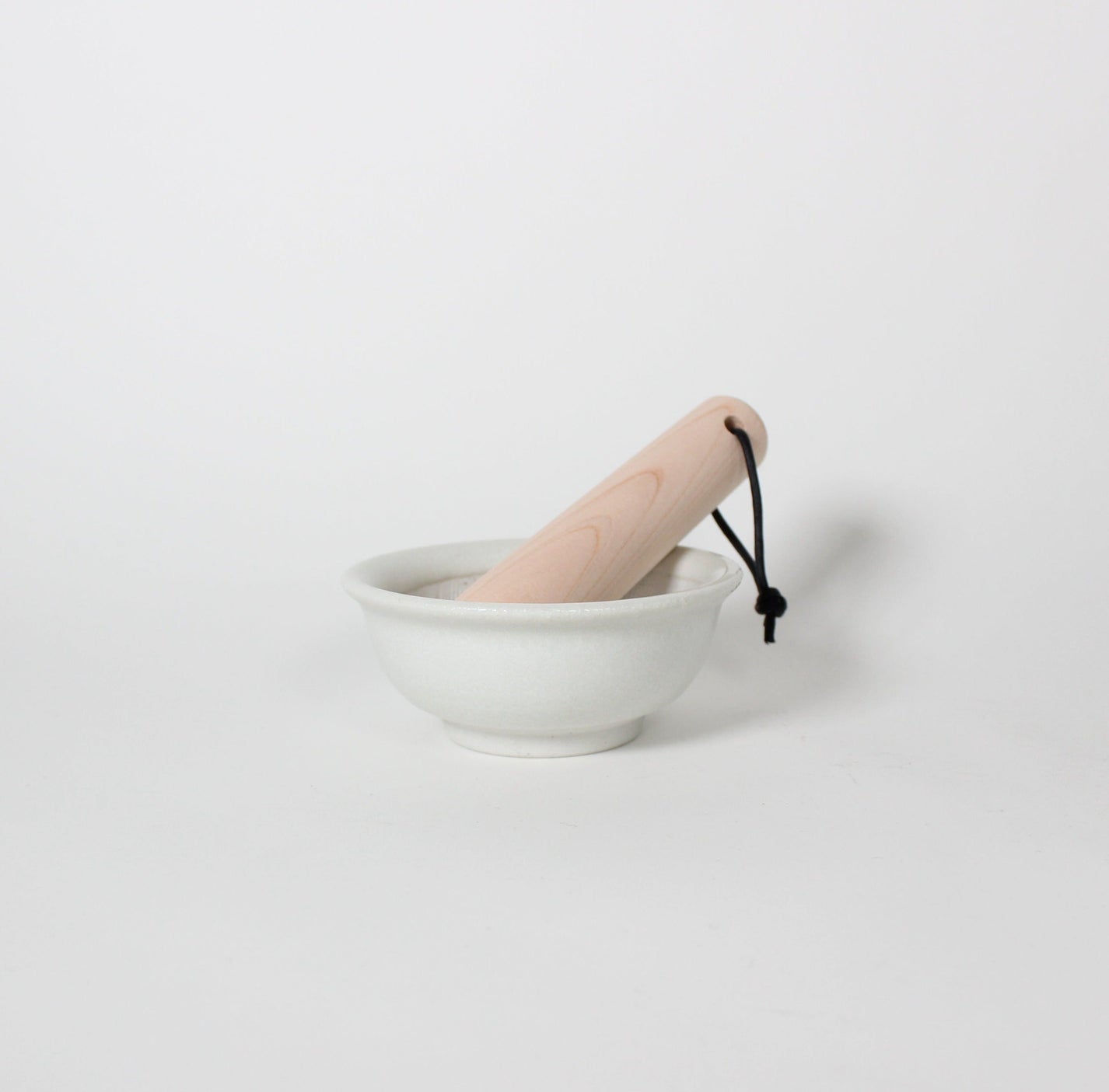 Japanese Mino-ware Ceramic Mini Mortar, White
