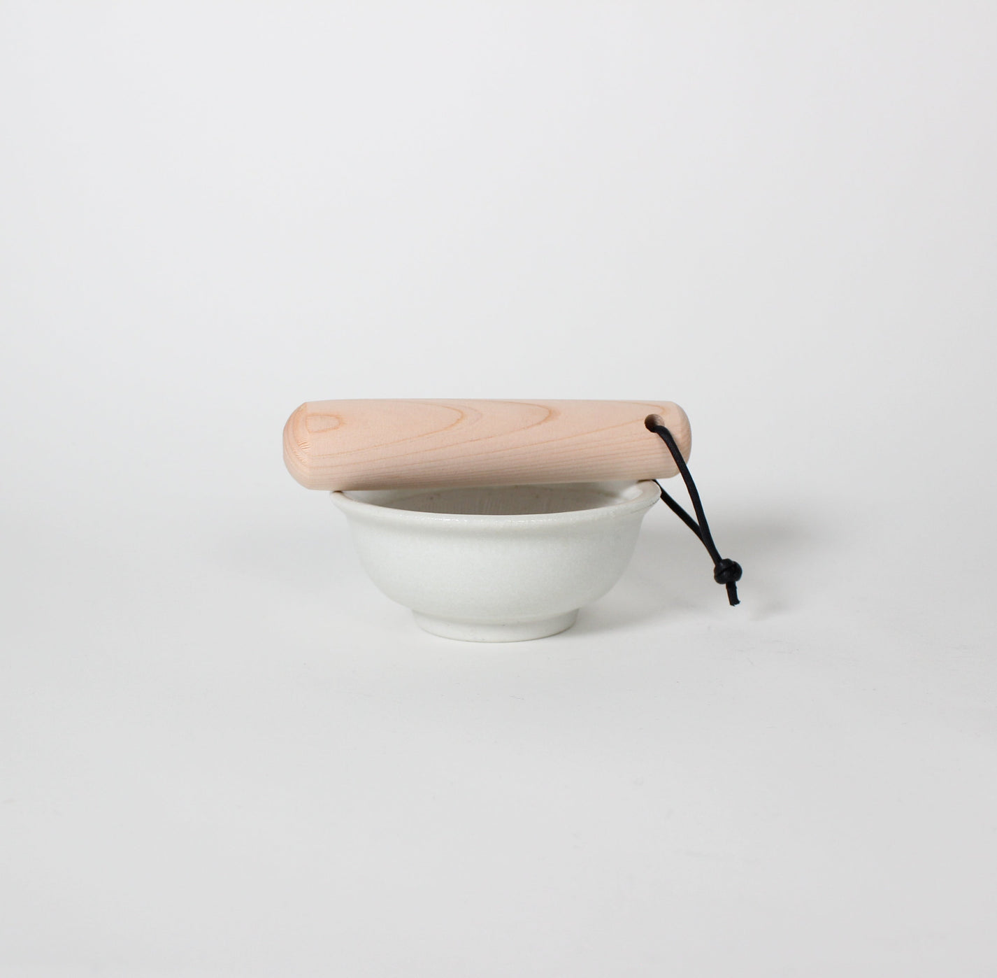 Japanese Mino-ware Ceramic Mini Mortar, White