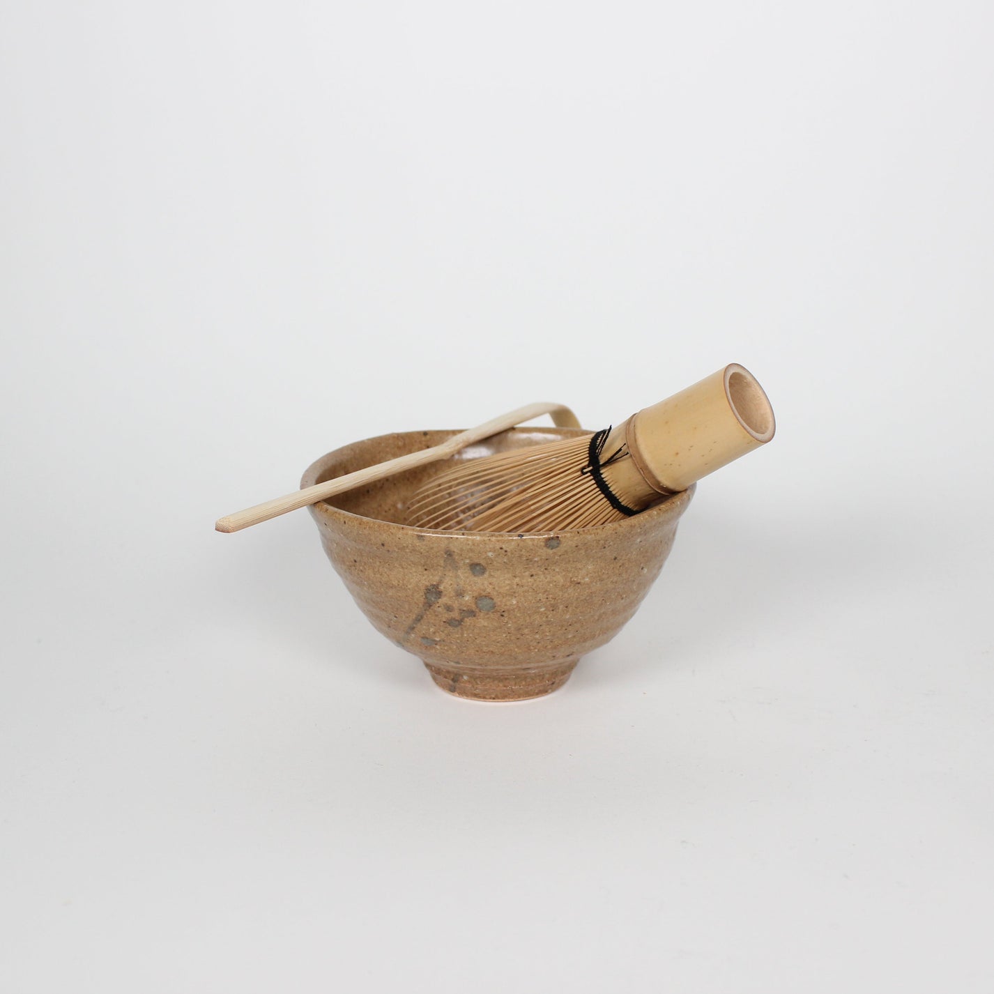 Japanese Shigaraki Ceramic Tea Bowl, Yellow