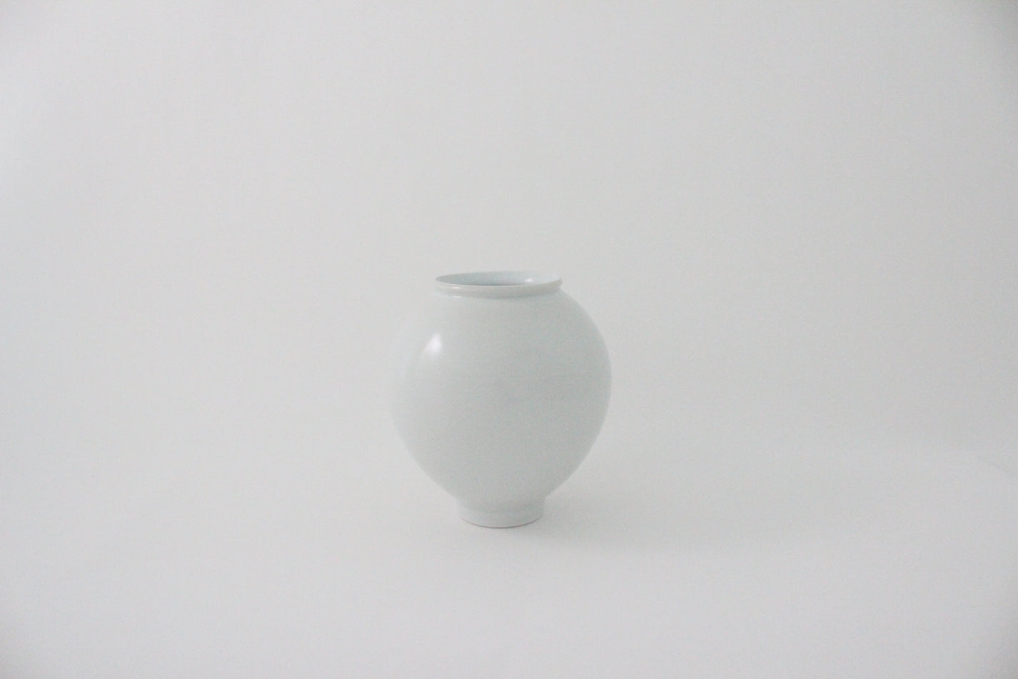 Korean Porcelain White Baekja Moon Jar