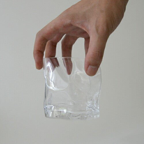 Japanese Crinkle Shiwa Old-Fashioned K101 Glass Cup