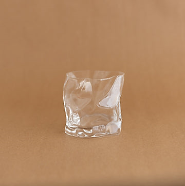 Japanese Crinkle Shiwa Old-Fashioned K101 Glass Cup