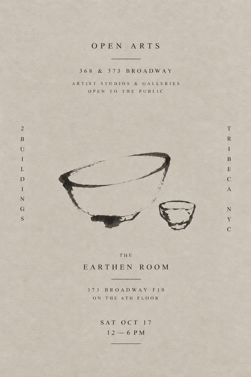 Join us for OPEN ARTS in the heart of Tribeca.