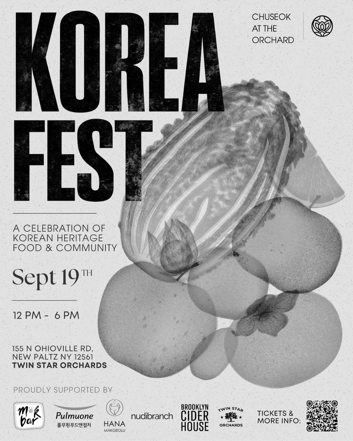 Join us for Korean Fest at Twin Star Orchards in New Paltz, NY