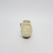 Japanese Shigaraki Ceramic Pitcher, Burnt Orange