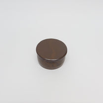 Korean Onggi Earthenware Flat Round Jar with Lid, 2 Sizes