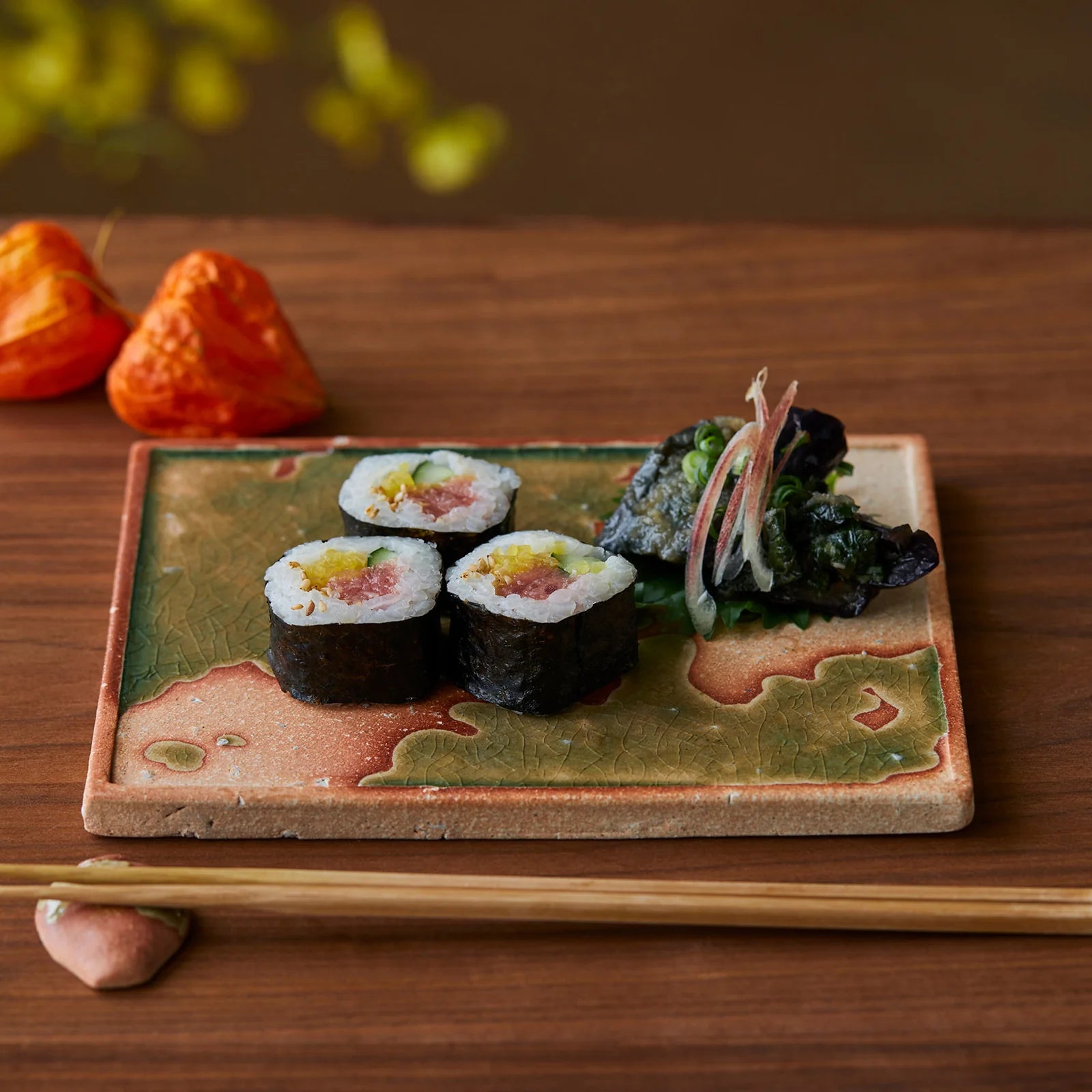 Japanese Koshigaraki Rectangular Plate, 2 Sizes