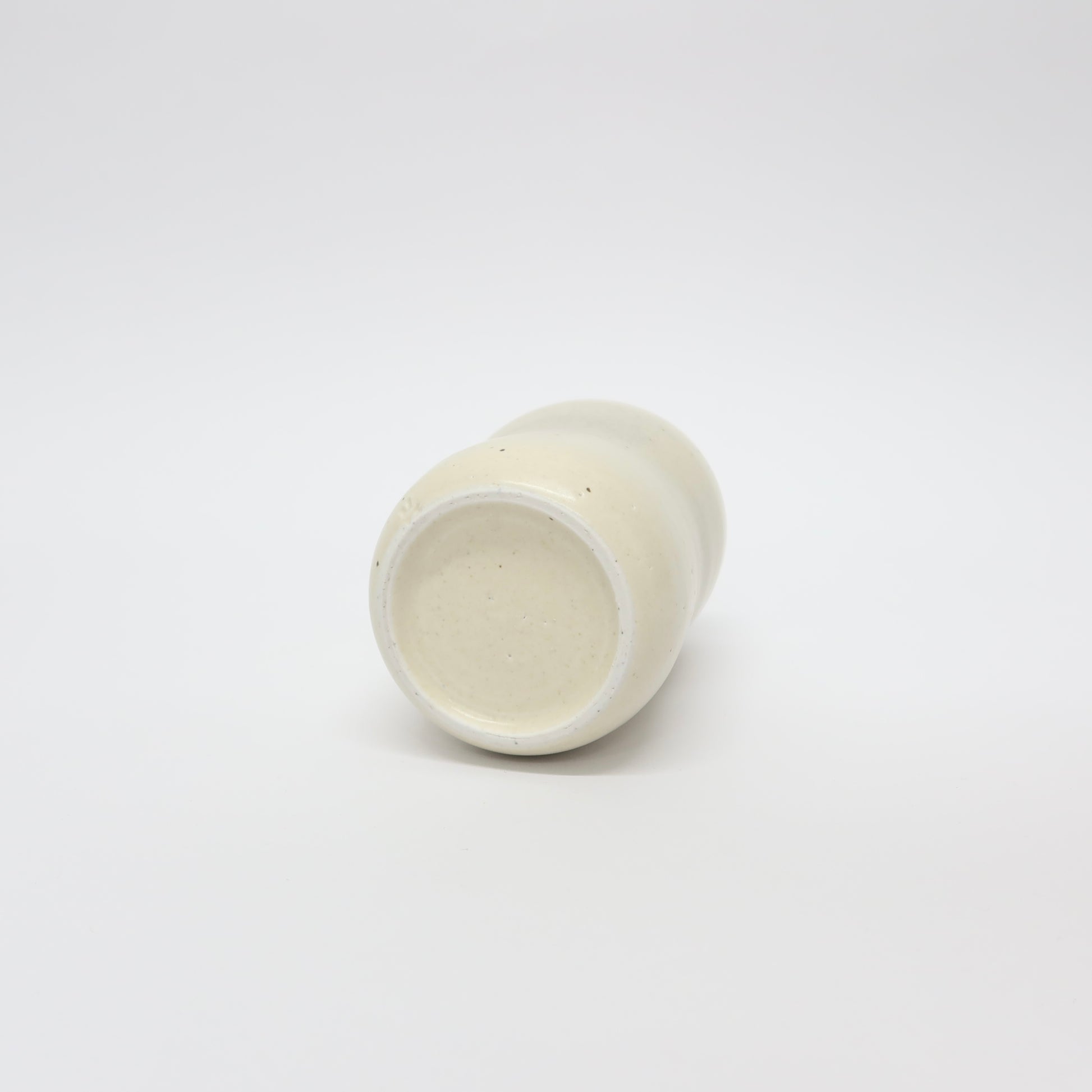 Korean Ceramic Organic Form Dimpled Vase