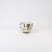 Japanese Mino-yaki Carved Ceramic Tea Cup