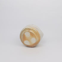 Wood-fired Shino Ceramic Katakuchi 片口 Matcha Whisking Bowl