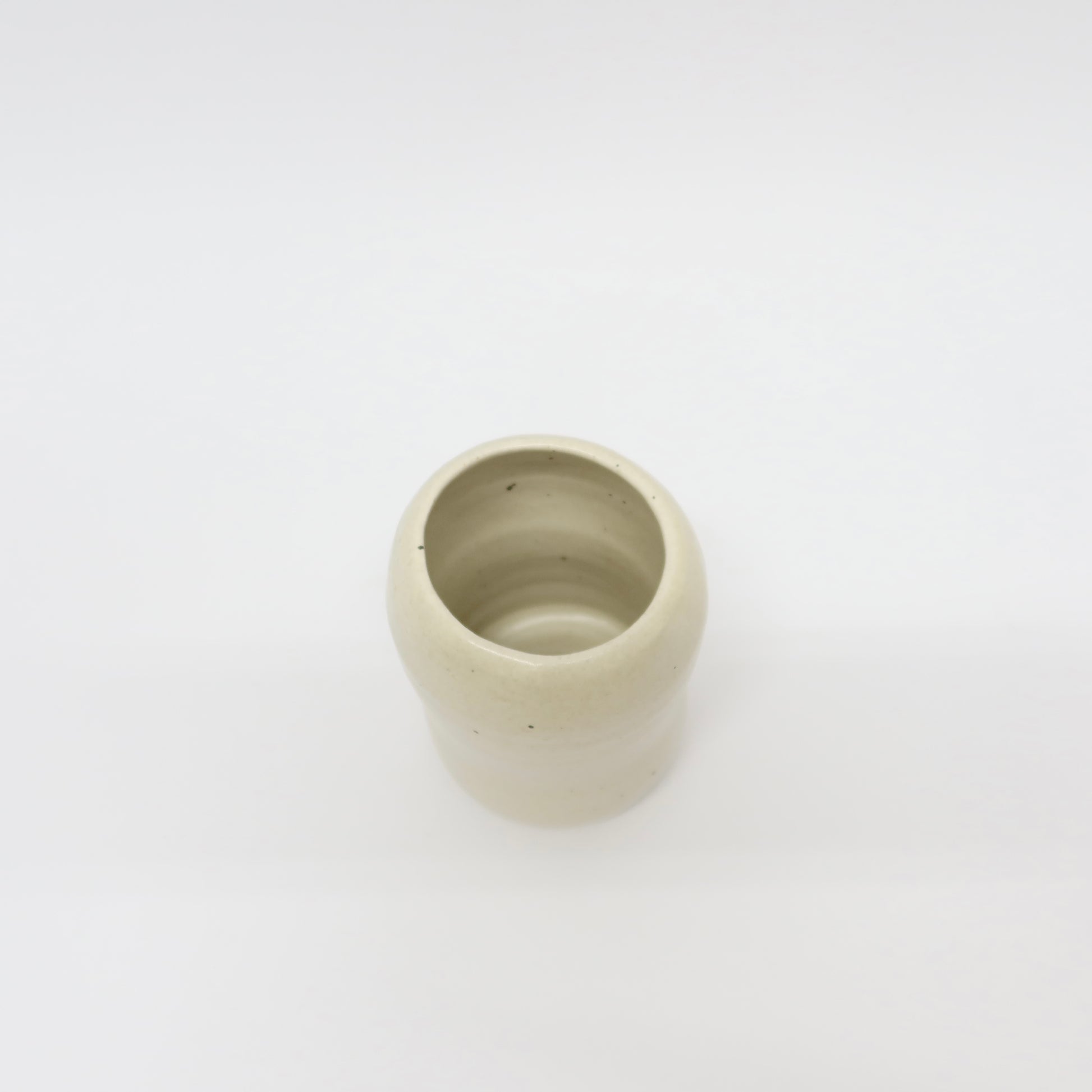 Korean Ceramic Organic Form Dimpled Vase