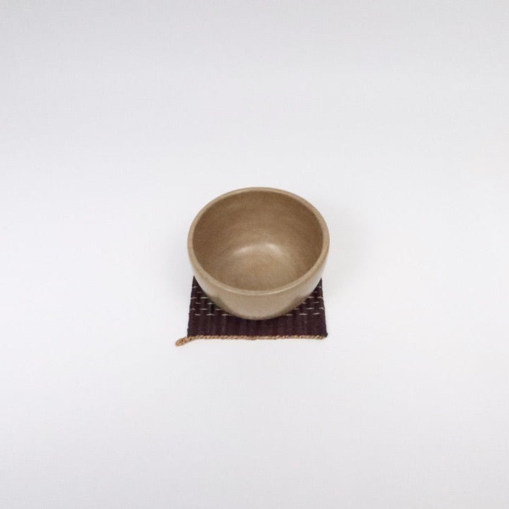 Handcrafted Square Yellow Hemp/Jute Coaster, Two Colors