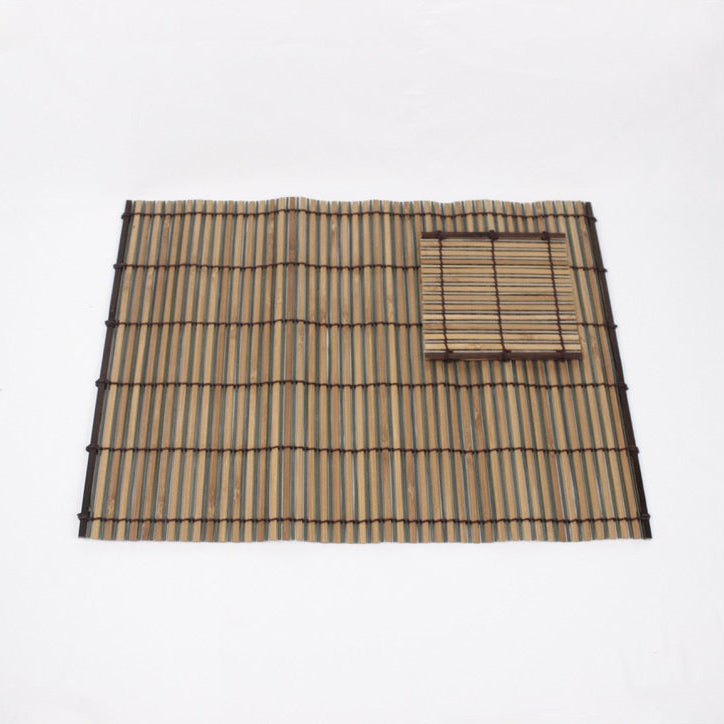 Japanese Natural Bamboo Place Mat &amp; Coaster