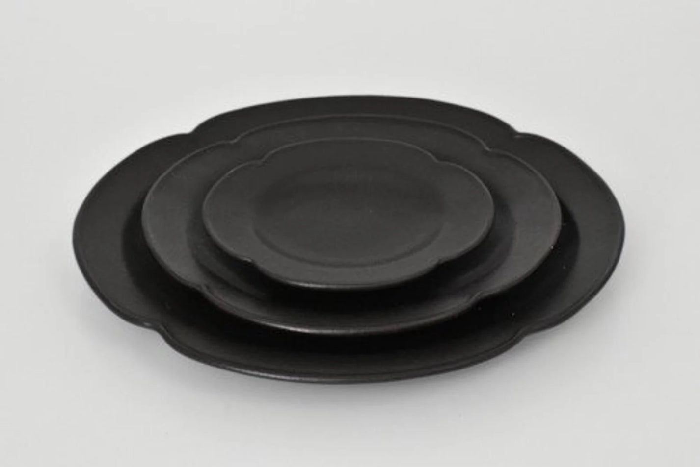 Japanese Minoware Cloud-Shaped Ceramic Plate, 3 sizes