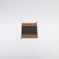 Handcrafted Square Yellow Hemp/Jute Coaster, Two Colors