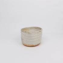 Wood-fired Shino Ceramic Katakuchi 片口 Matcha Whisking Bowl