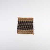 Handcrafted Square Yellow Hemp/Jute Coaster, Two Colors