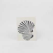 Hand Silk-screened Scallop Shells Blank Card